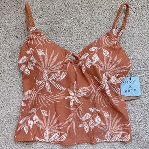 NWT Shade & Shore Women's Bathing Suit tankini size XS